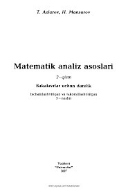Matematik analiz asoslari 2-qism