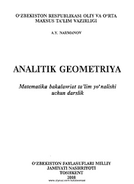 Analitik  geometriya